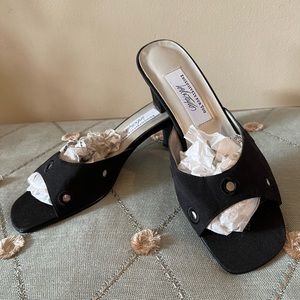 Black Dressy Sandals / Slides